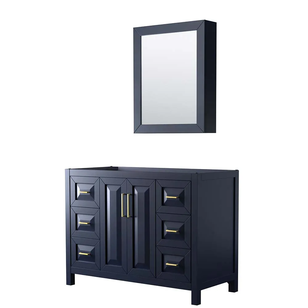Daria 48 Inch Single Bathroom Vanity in Dark Blue