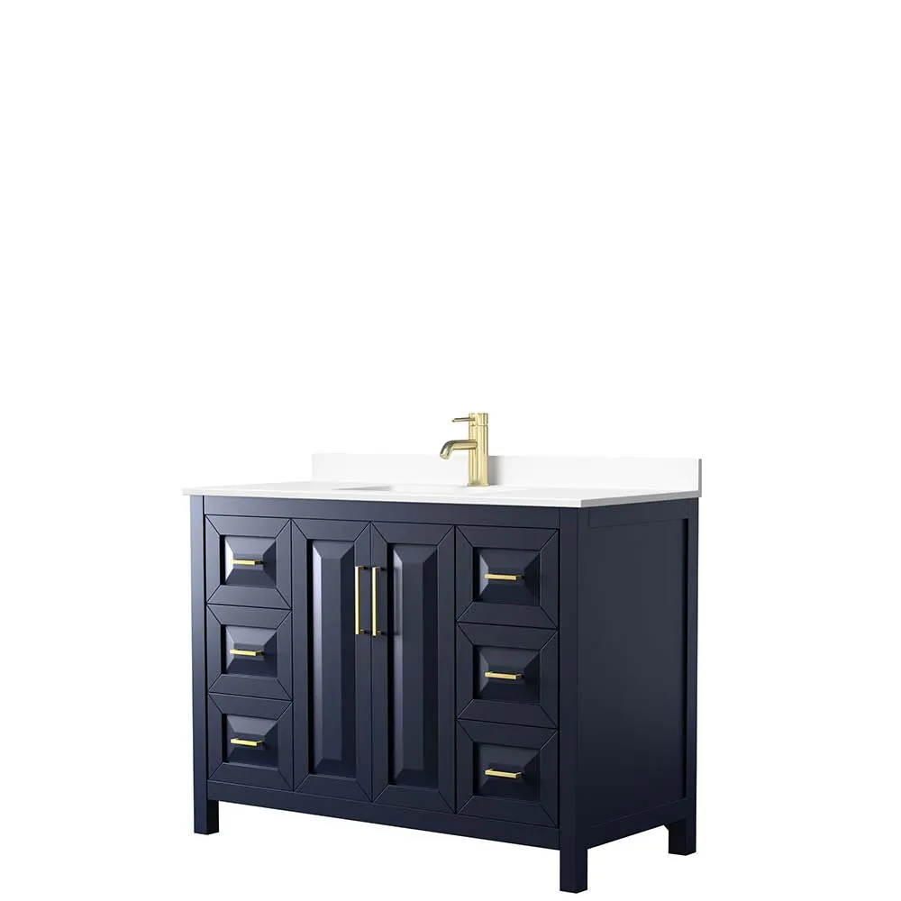 Daria 48 Inch Single Bathroom Vanity in Dark Blue