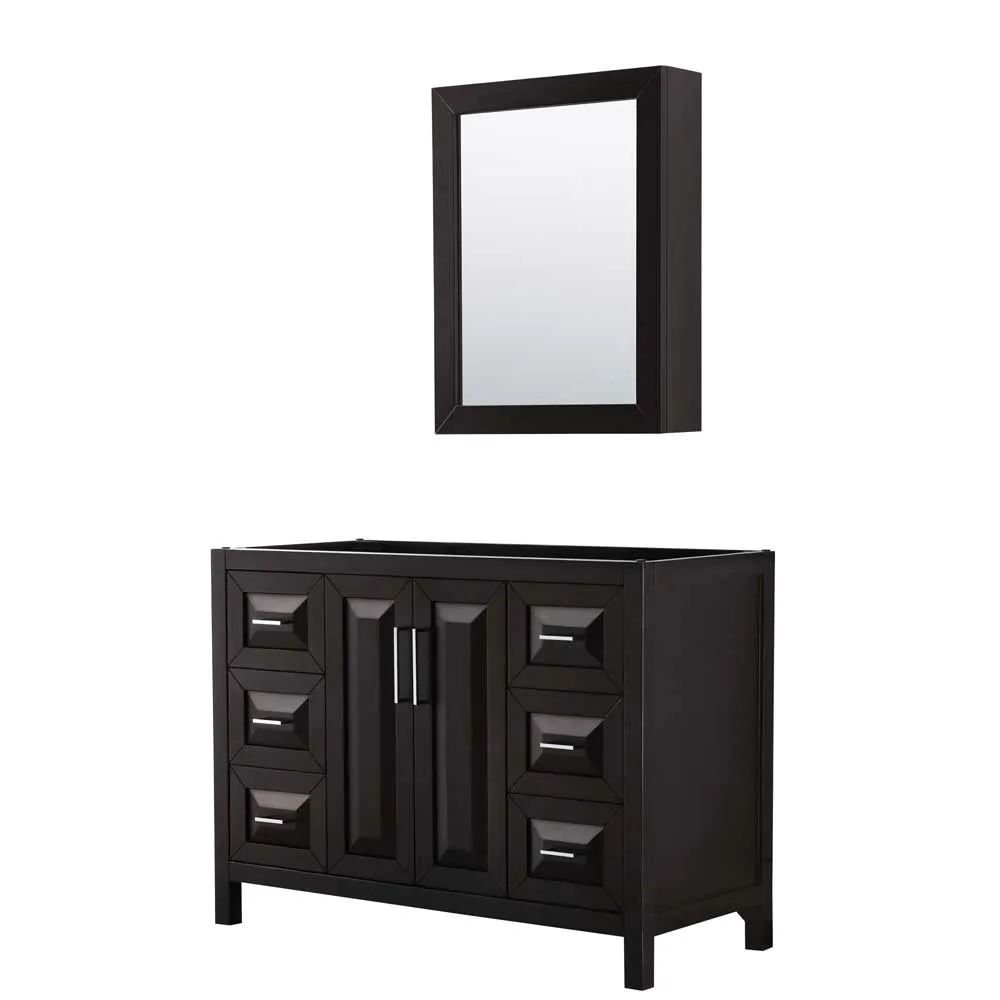 Daria 48 Inch Single Bathroom Vanity in Dark Espresso