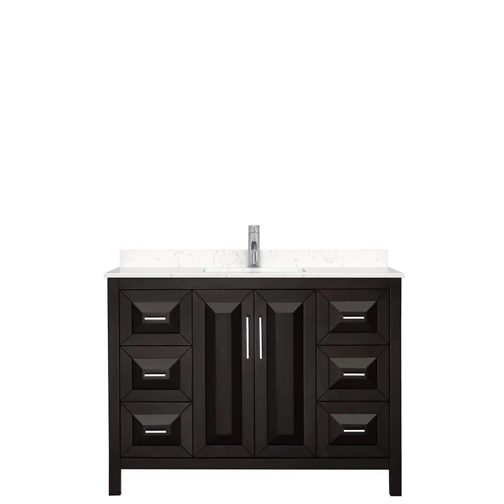 Daria 48 Inch Single Bathroom Vanity in Dark Espresso