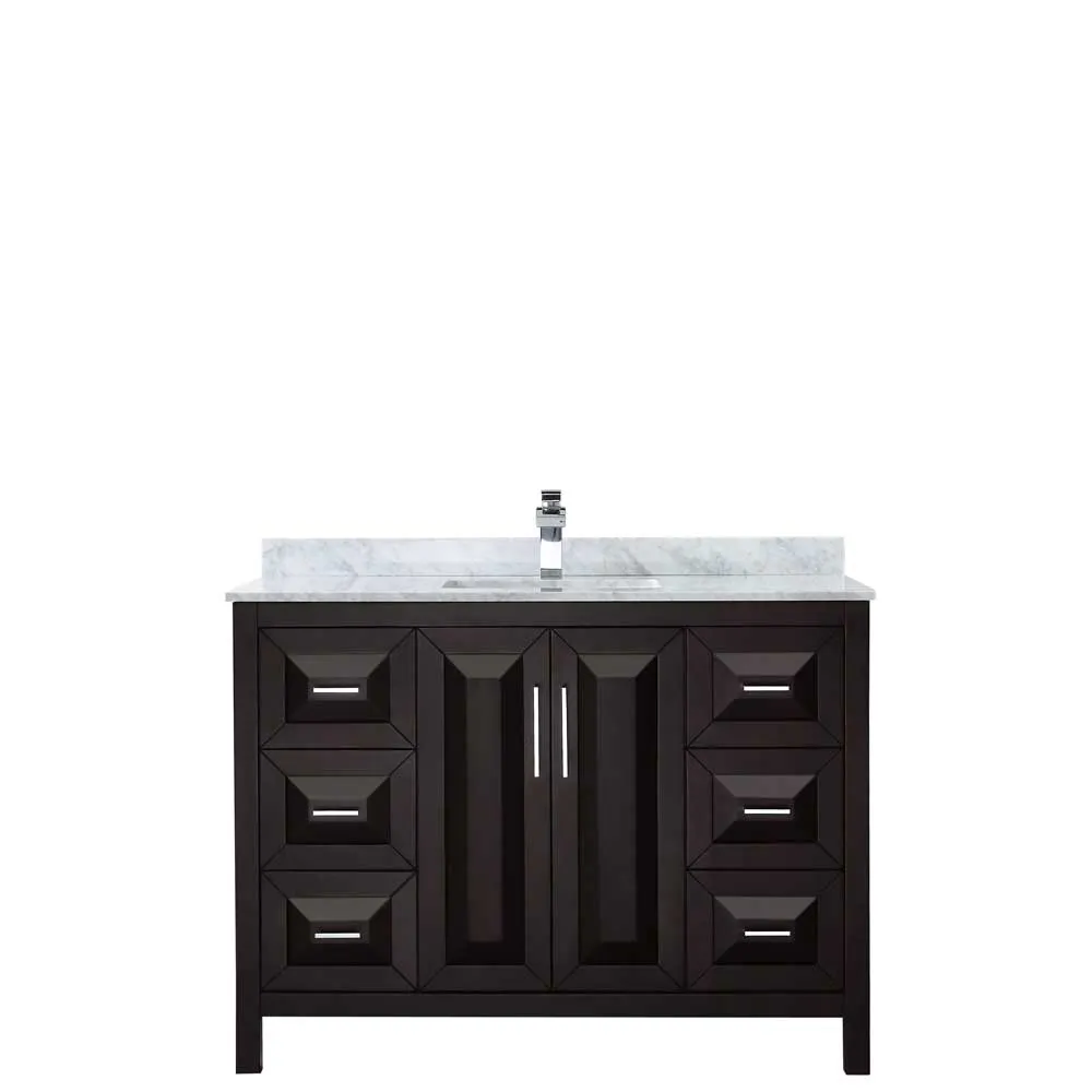 Daria 48 Inch Single Bathroom Vanity in Dark Espresso