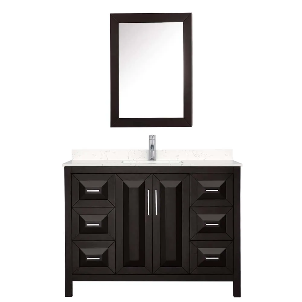Daria 48 Inch Single Bathroom Vanity in Dark Espresso