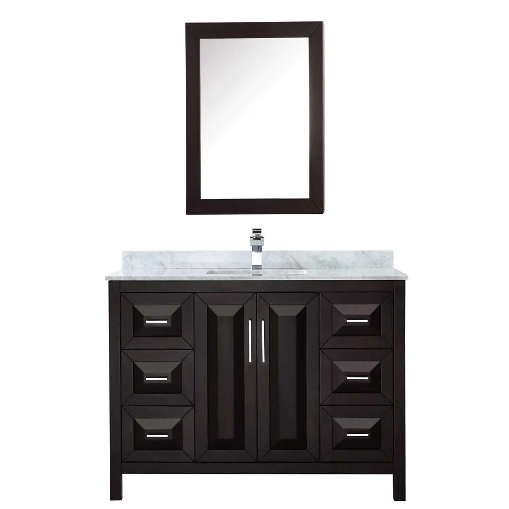 Daria 48 Inch Single Bathroom Vanity in Dark Espresso