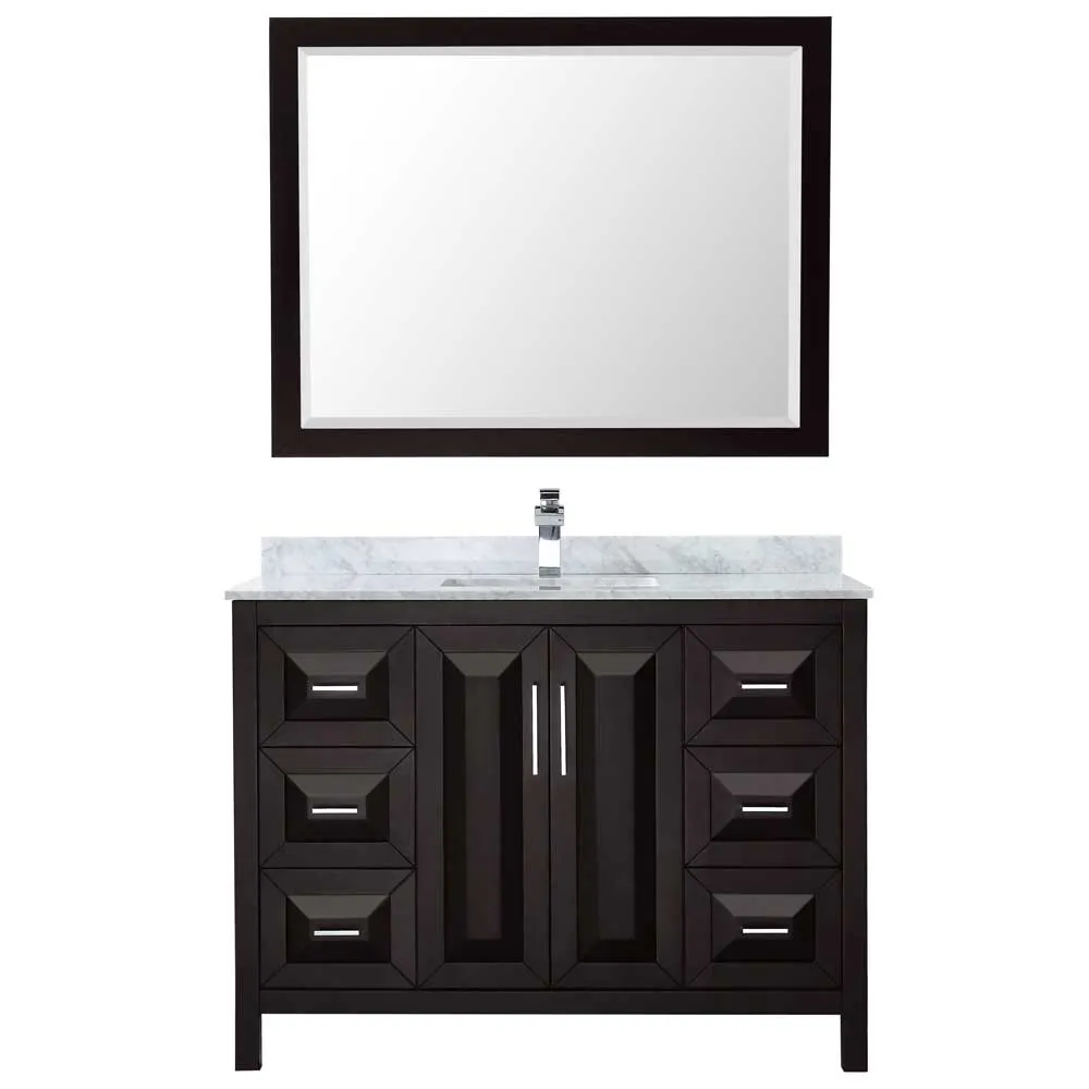Daria 48 Inch Single Bathroom Vanity in Dark Espresso