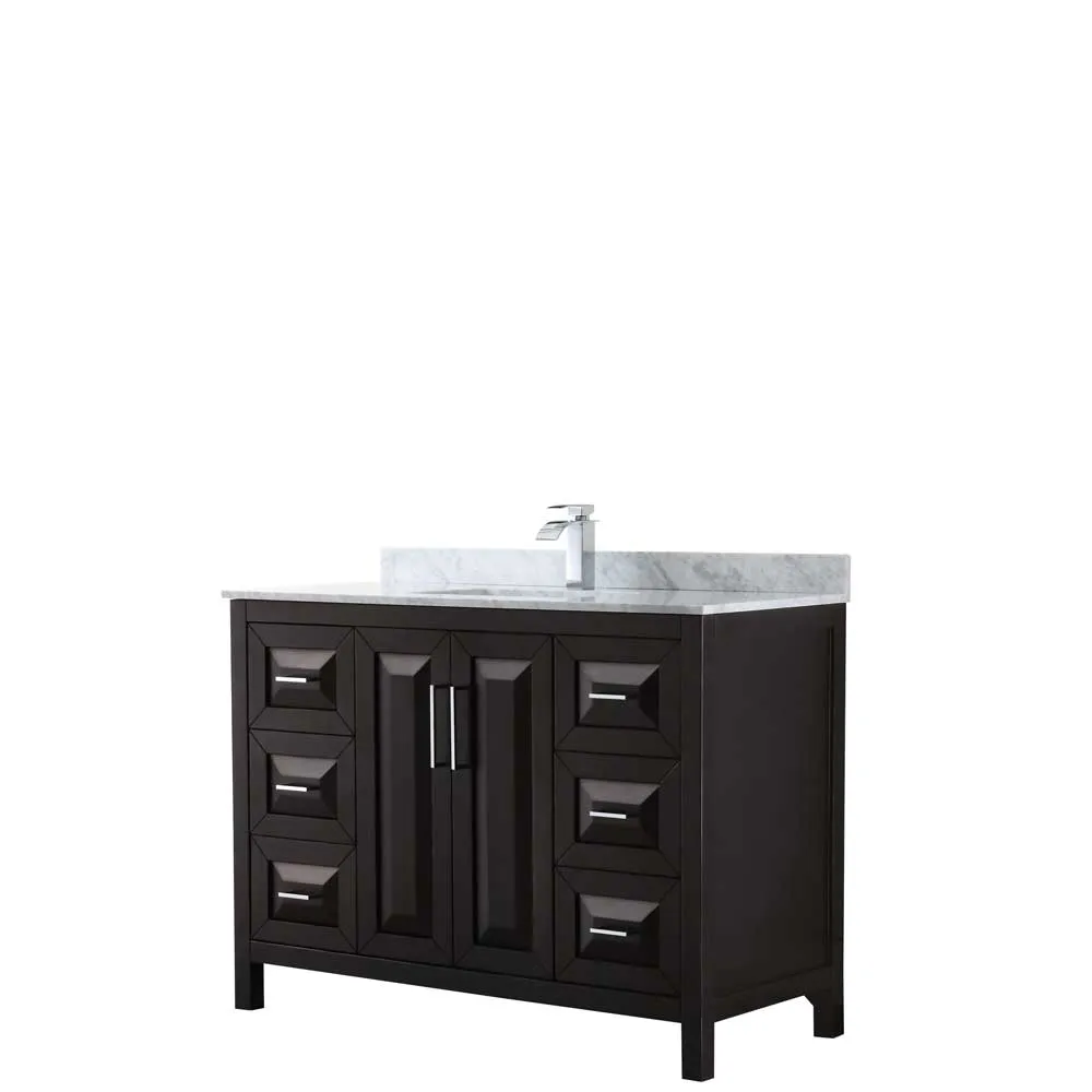 Daria 48 Inch Single Bathroom Vanity in Dark Espresso