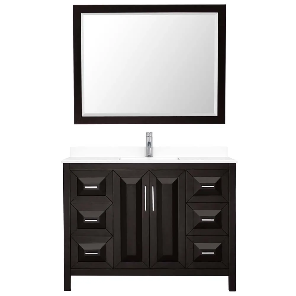 Daria 48 Inch Single Bathroom Vanity in Dark Espresso