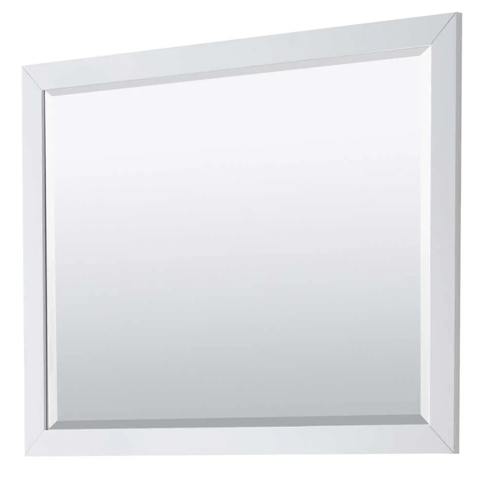 Daria 48 Inch Single Bathroom Vanity in White - Brushed Gold Trim
