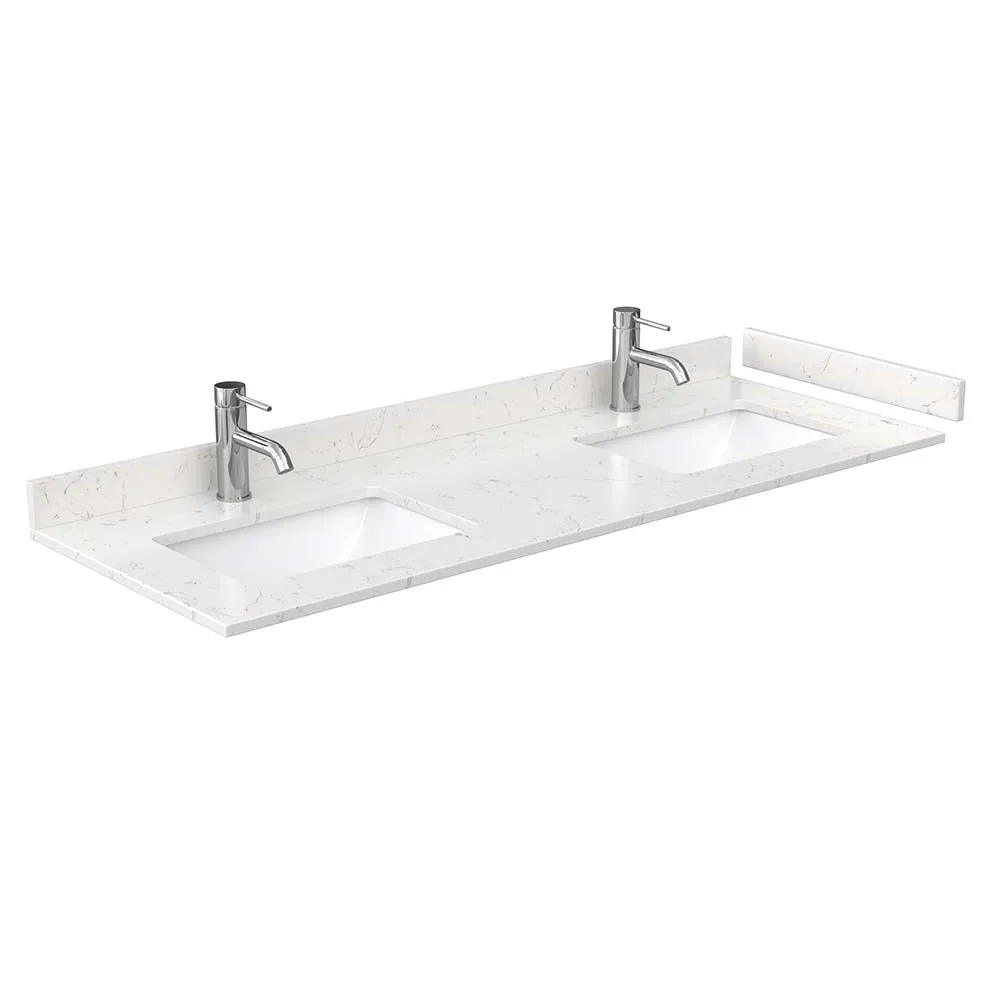 Daria 60 Inch Double Bathroom Vanity in Dark Gray
