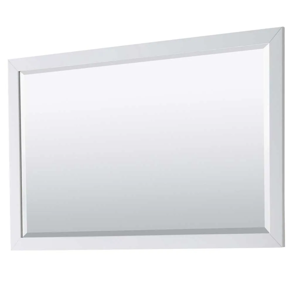 Daria 60 Inch Double Bathroom Vanity in White - Brushed Gold Trim