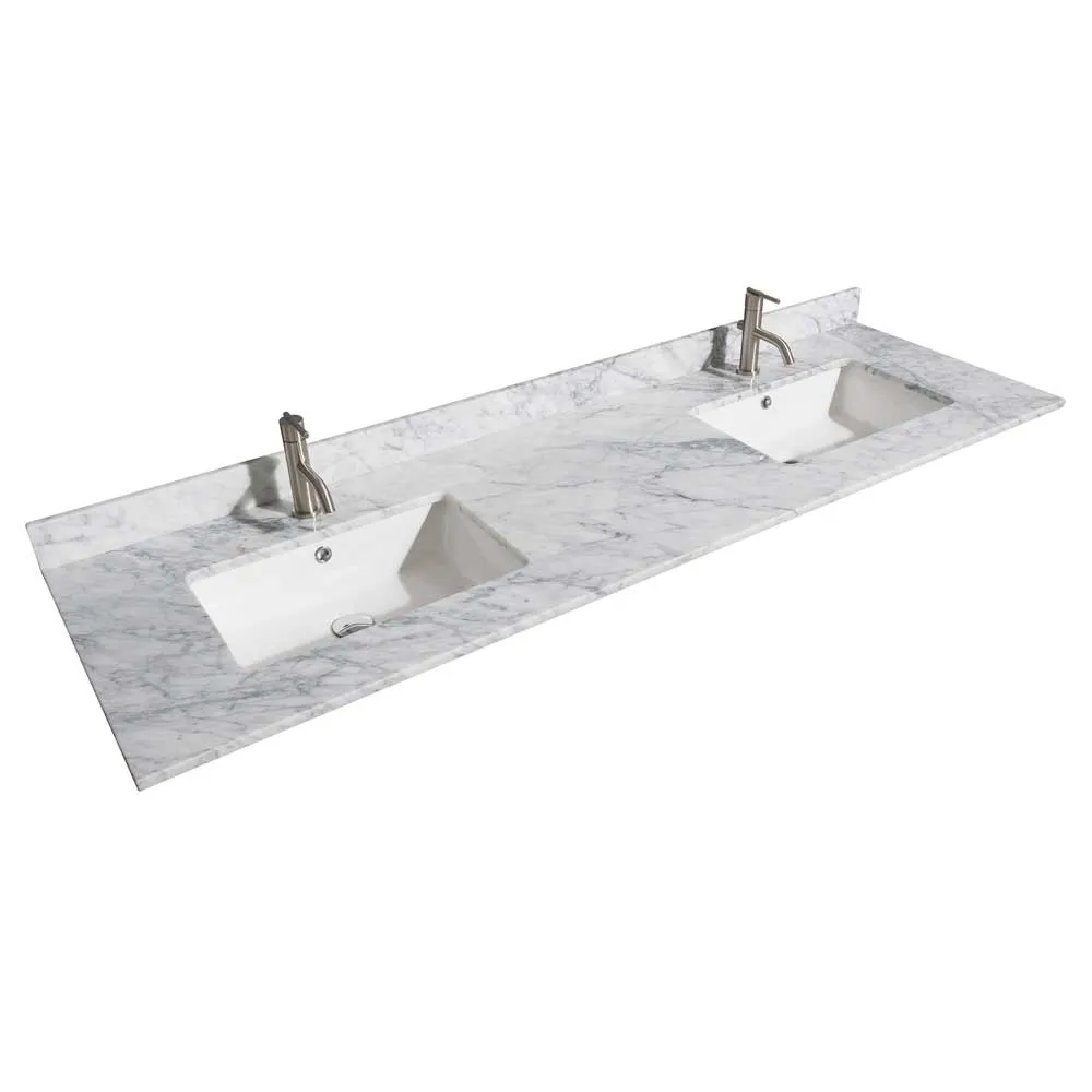 Daria 72 Inch Double Bathroom Vanity in Dark Blue