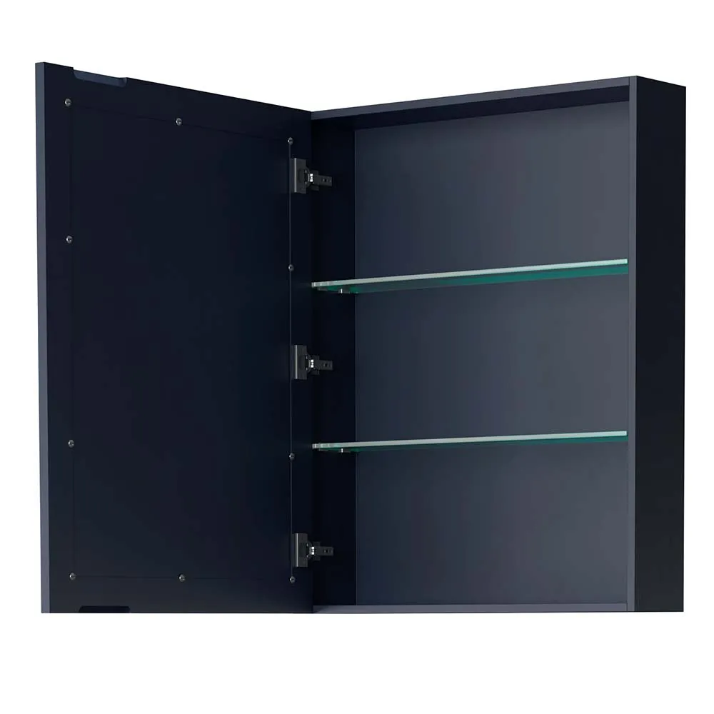 Daria 80 Inch Double Bathroom Vanity in Dark Blue