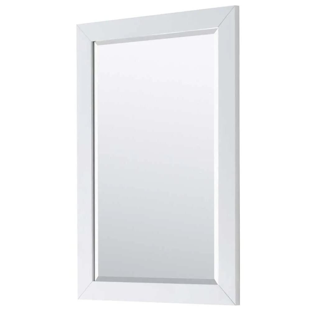 Daria 80 Inch Double Bathroom Vanity in White - Polished Chrome Trim