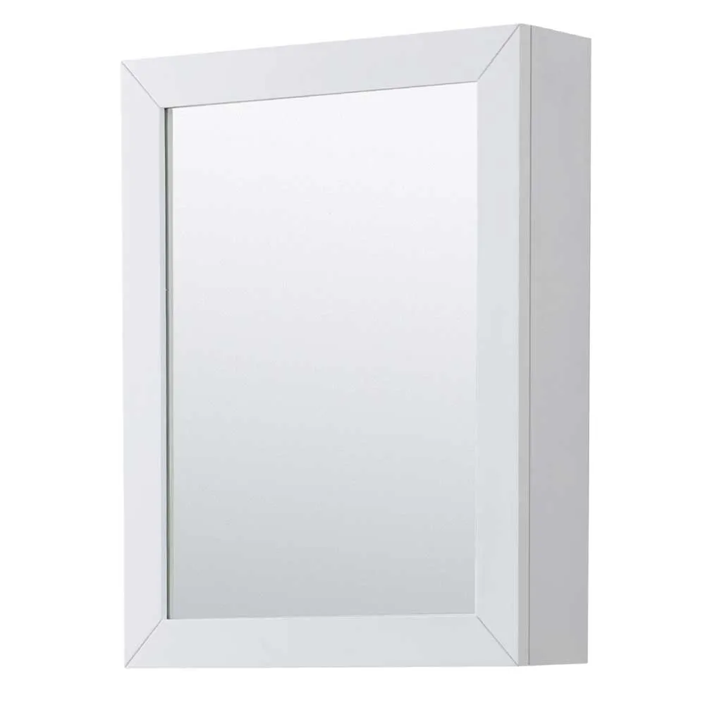 Daria 80 Inch Double Bathroom Vanity in White - Polished Chrome Trim