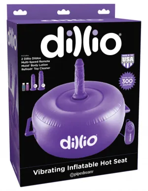 Dillio Purple - Vibrating Inflatable Hot Seat