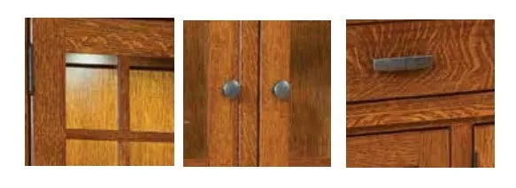 Ethan - Amish 3 Door 2 Drawer Dining Hutch