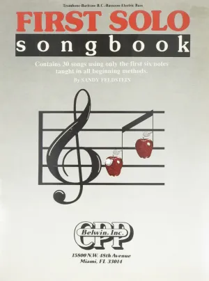 First Solo Songbook, For Trombone/Bassoon Discontinued