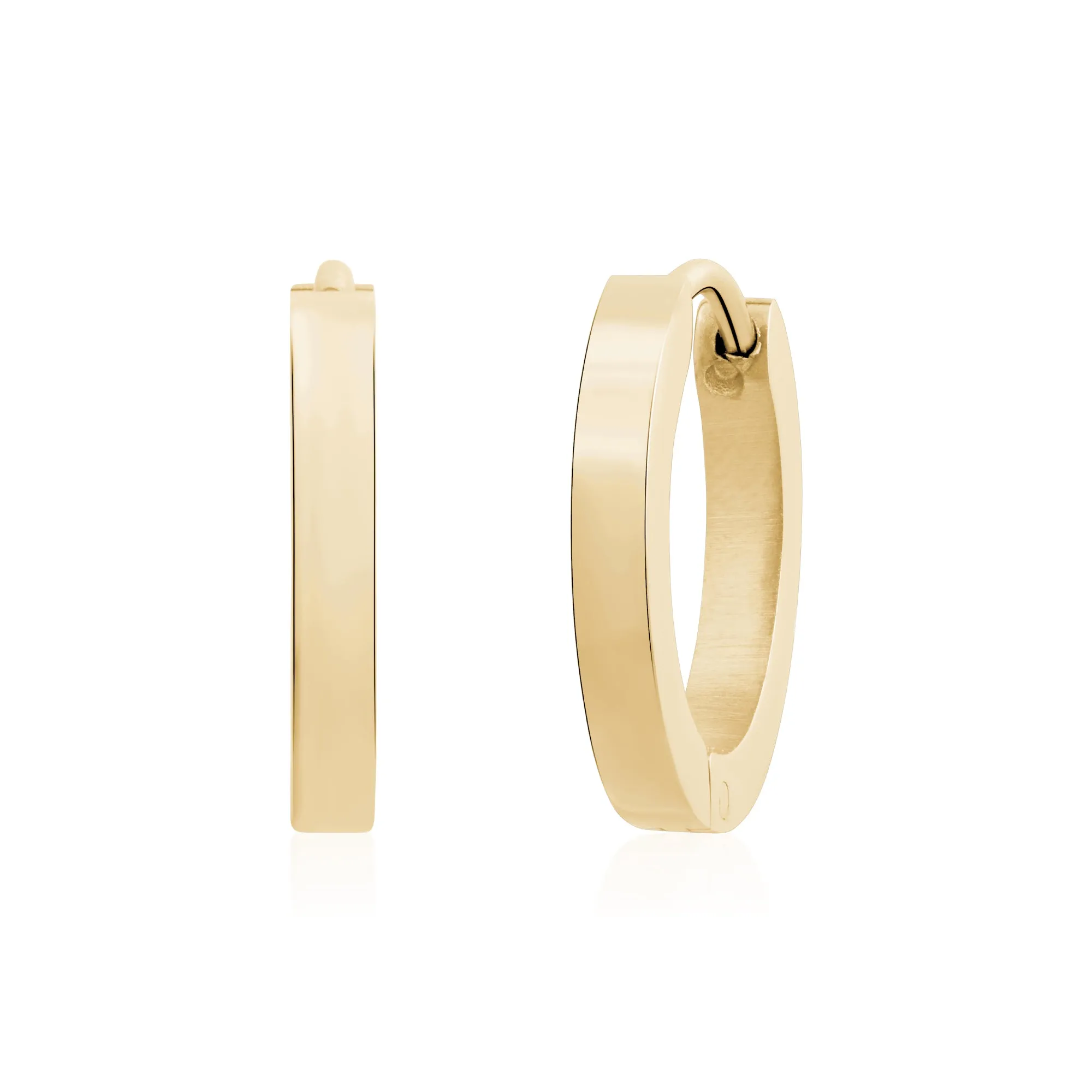 Flat Huggie Earrings