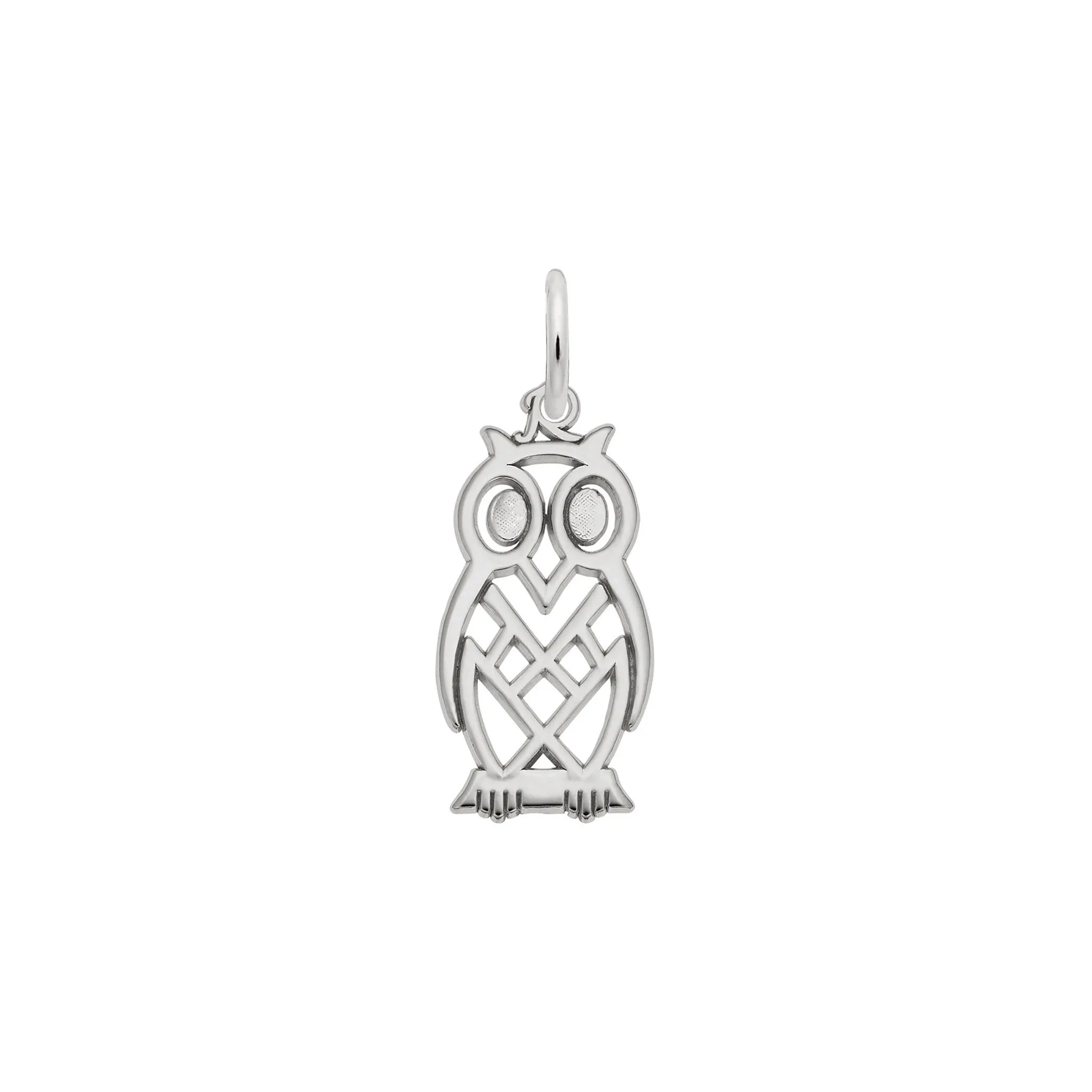 Flat Owl Charm