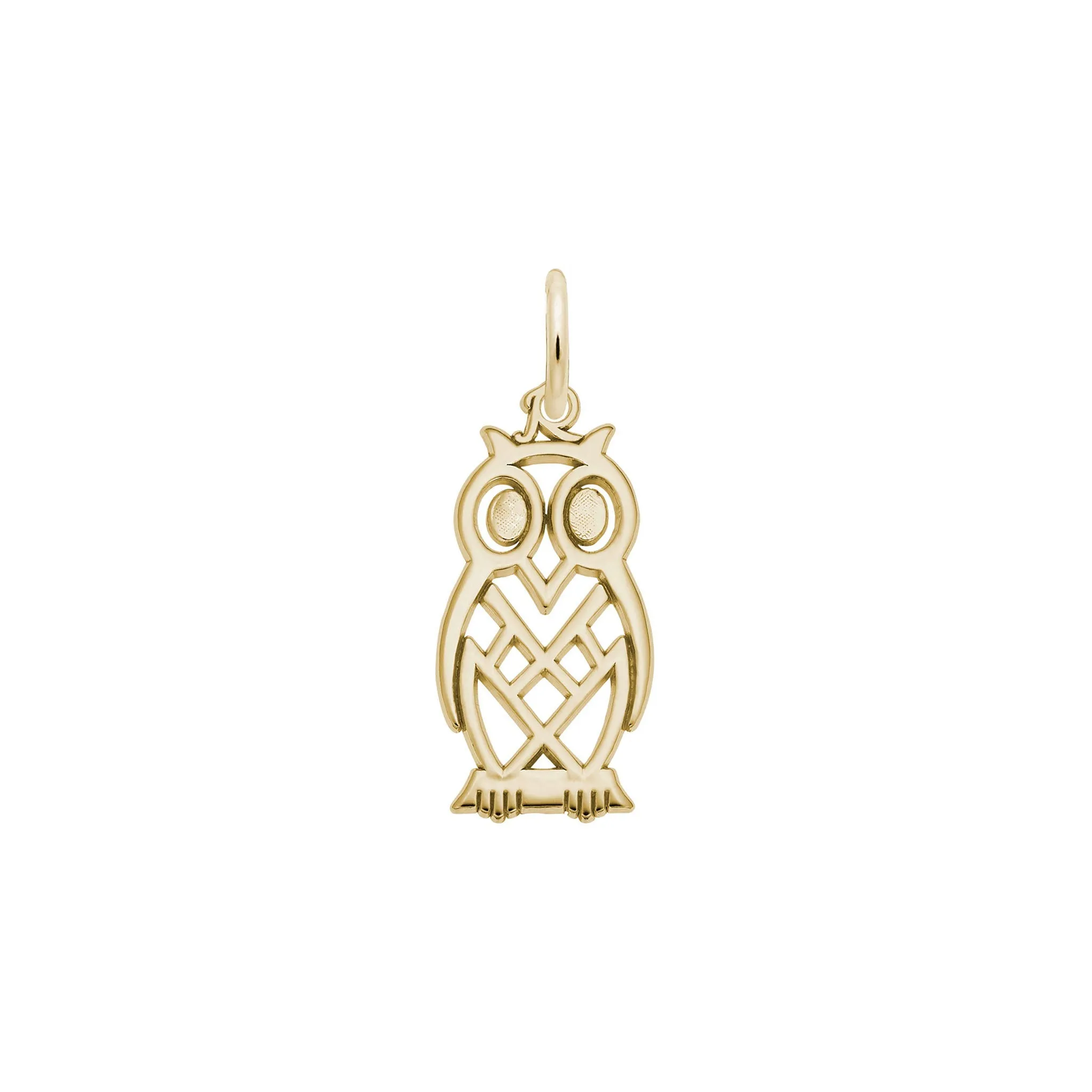 Flat Owl Charm