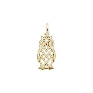 Flat Owl Charm