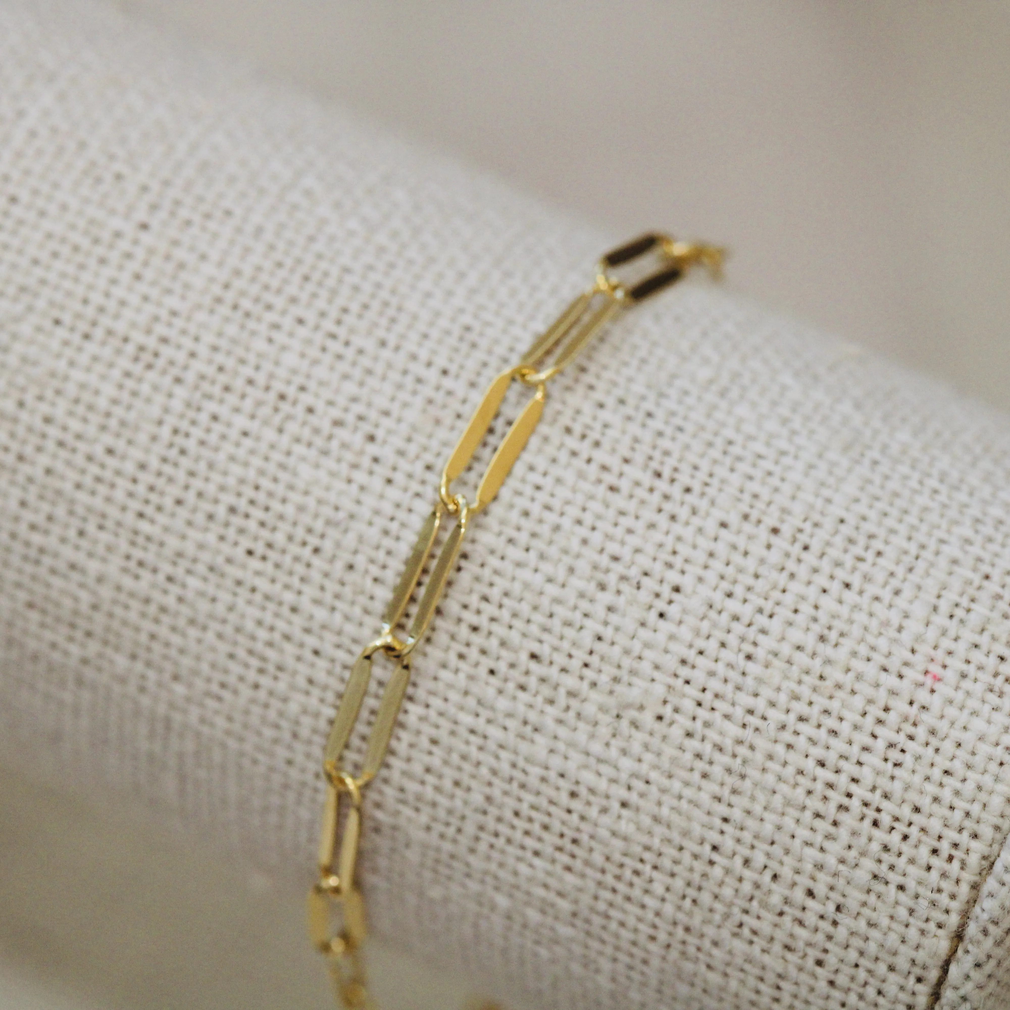 Flat Paperclip Bracelet