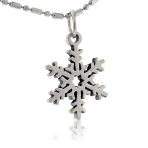 Flat Snowflake Charm