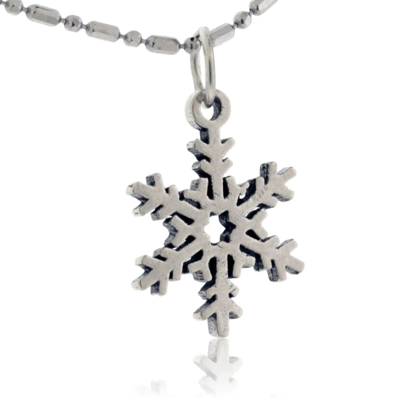 Flat Snowflake Charm