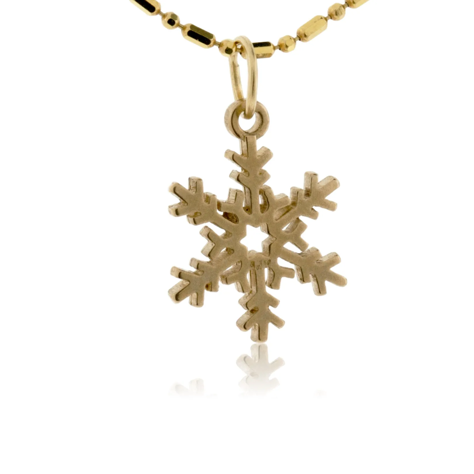 Flat Snowflake Charm
