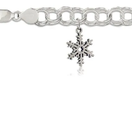 Flat Snowflake Charm