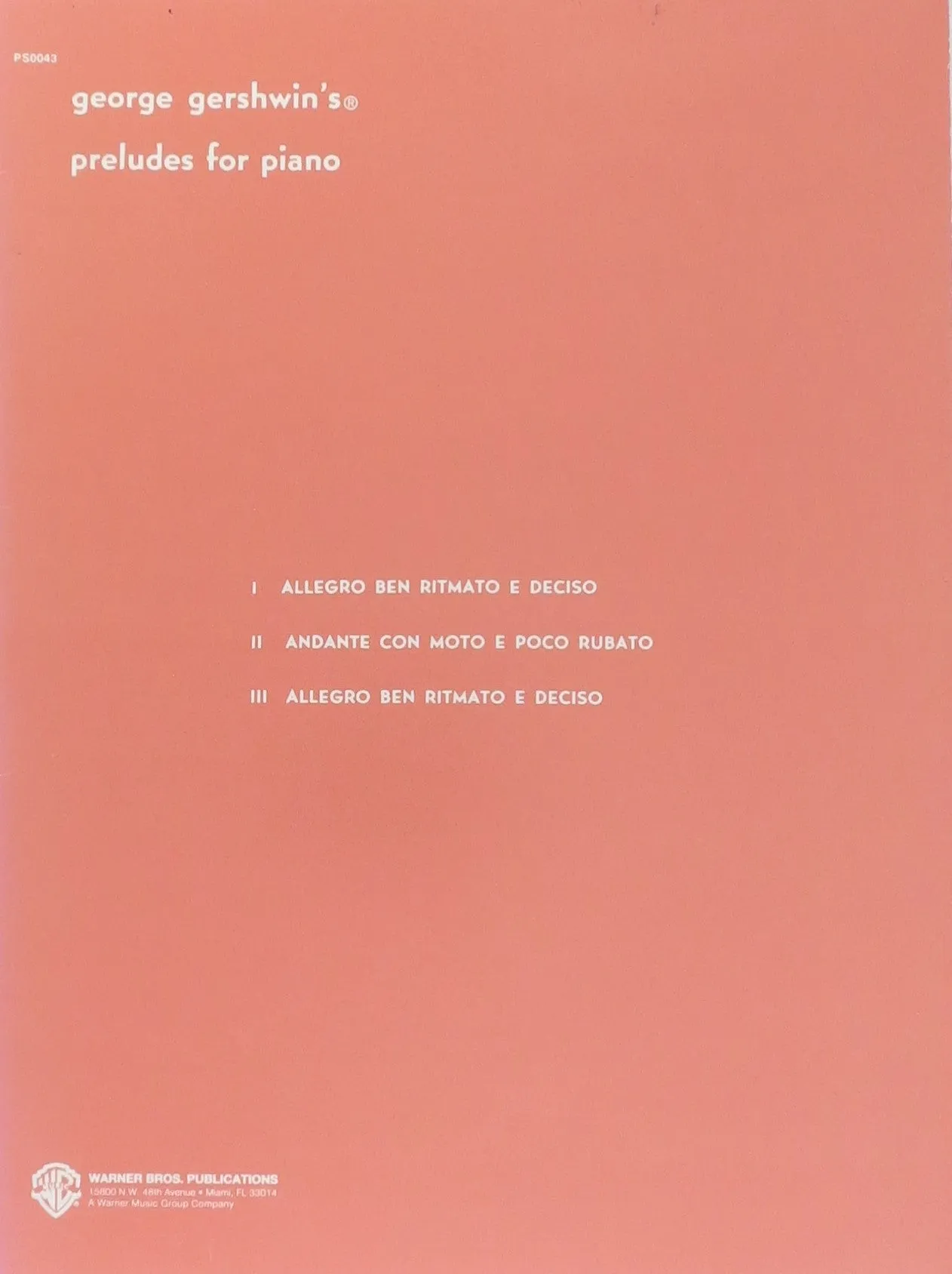 George Gershwin's Preludes for Piano