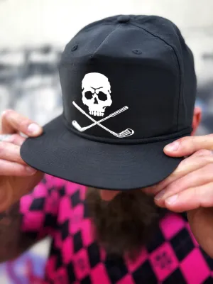GOLF SKULL BLACK HAT