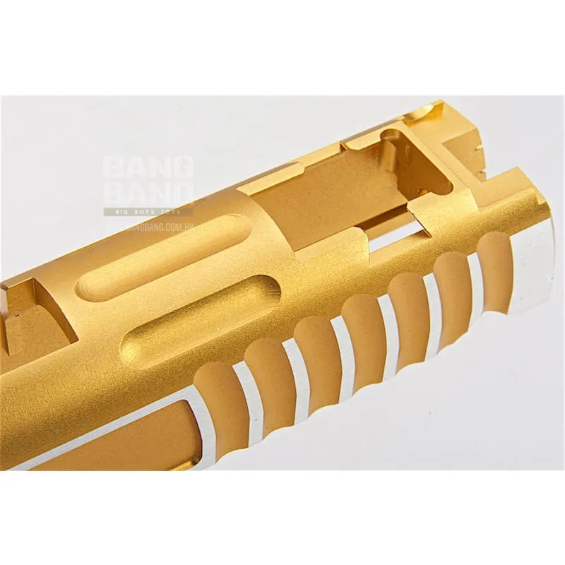 Gunsmith Bros CNC Aluminum Design 18 Single Slide Tokyo Marui Hi Capa 5.1 GBB - Gold 2 Tone
