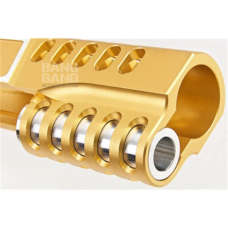 Gunsmith Bros CNC Aluminum Design 18 Single Slide Tokyo Marui Hi Capa 5.1 GBB - Gold 2 Tone