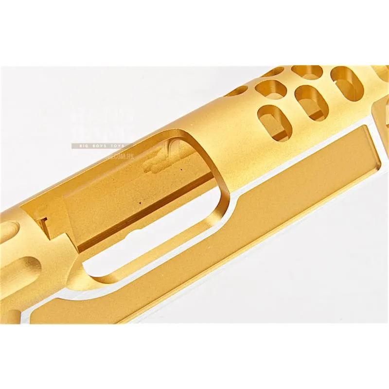 Gunsmith Bros CNC Aluminum Design 18 Single Slide Tokyo Marui Hi Capa 5.1 GBB - Gold 2 Tone