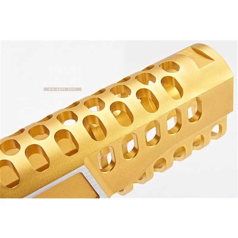Gunsmith Bros CNC Aluminum Design 18 Single Slide Tokyo Marui Hi Capa 5.1 GBB - Gold 2 Tone