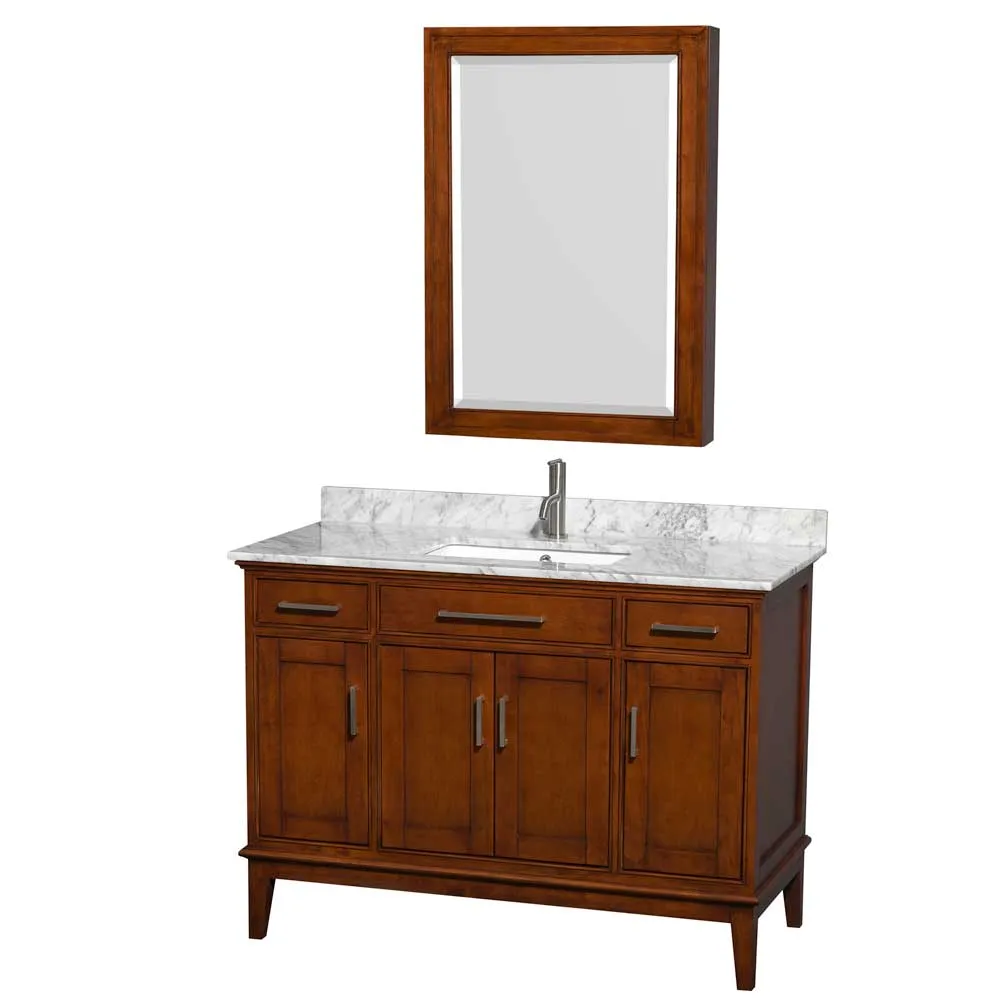 Hatton 48 Inch Single Bathroom Vanity in Light Chestnut