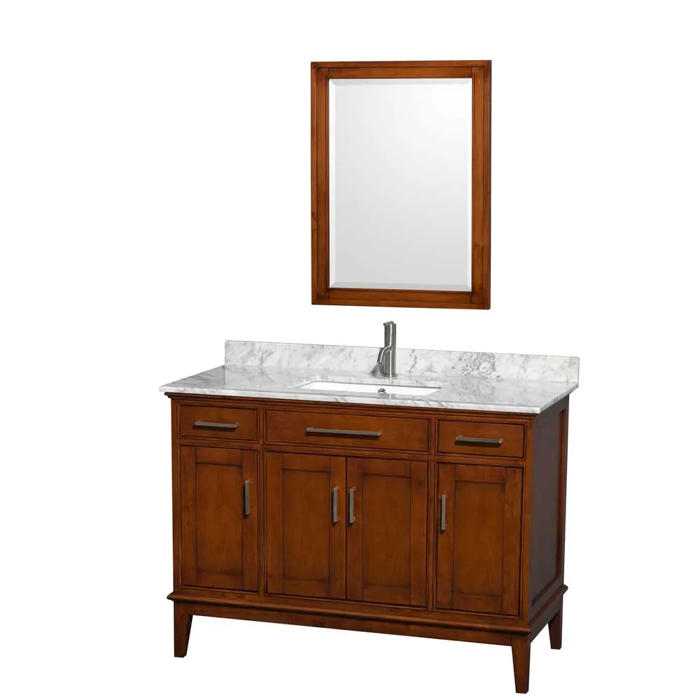 Hatton 48 Inch Single Bathroom Vanity in Light Chestnut