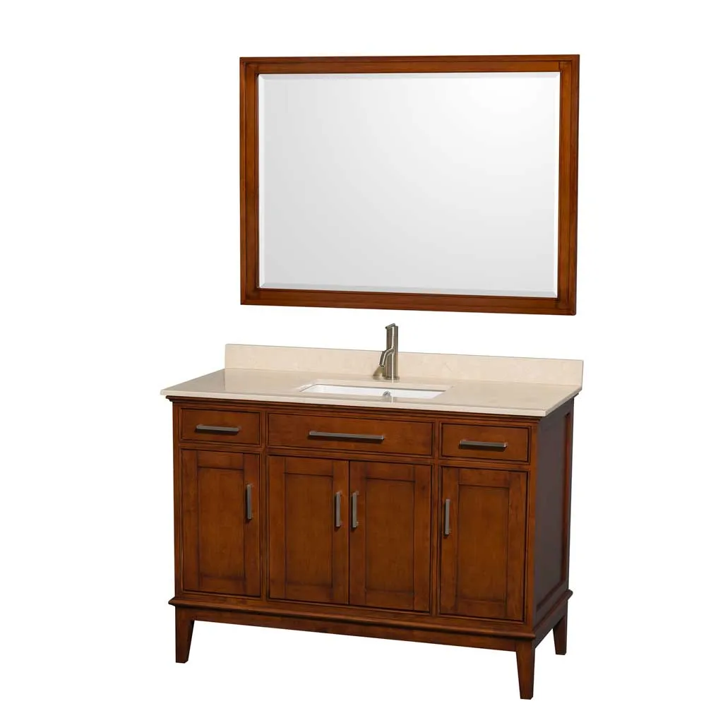 Hatton 48 Inch Single Bathroom Vanity in Light Chestnut