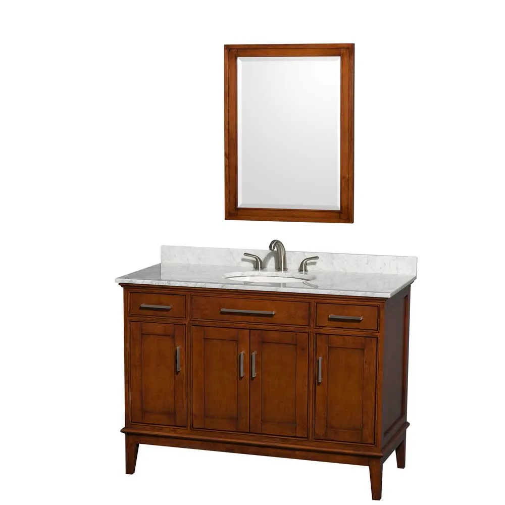 Hatton 48 Inch Single Bathroom Vanity in Light Chestnut