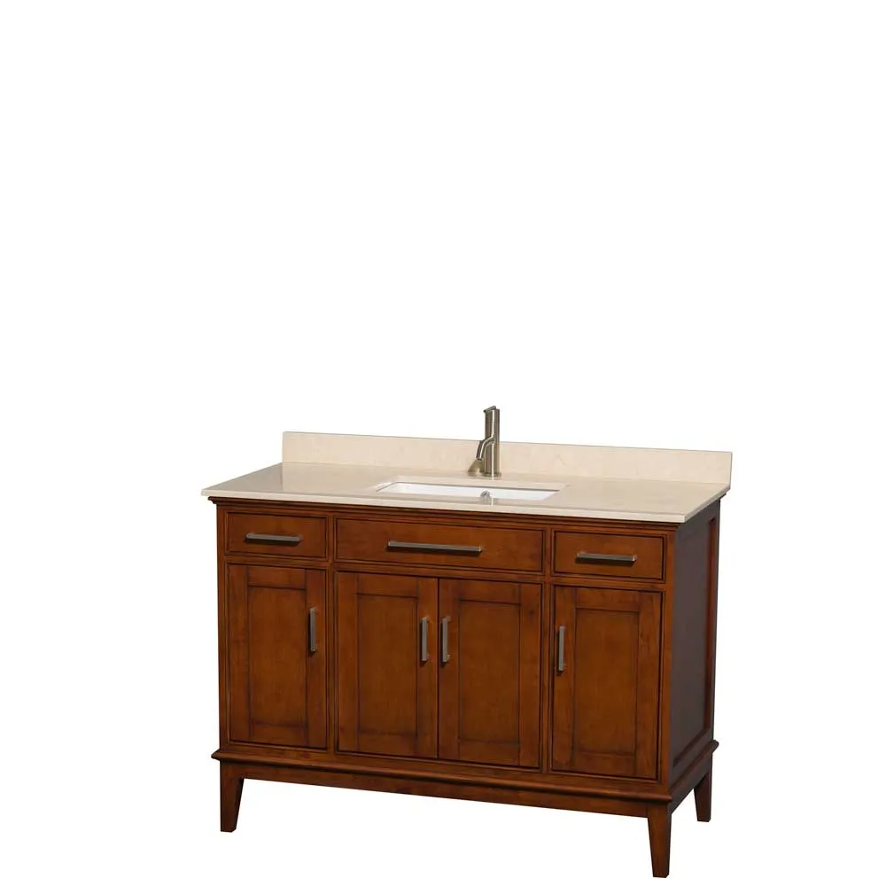 Hatton 48 Inch Single Bathroom Vanity in Light Chestnut