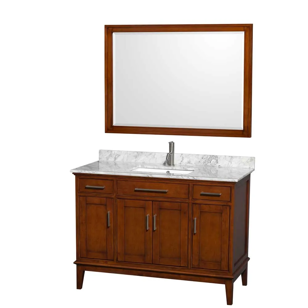 Hatton 48 Inch Single Bathroom Vanity in Light Chestnut