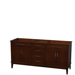 Hatton 72 Inch Double Bathroom Vanity in Dark Chestnut