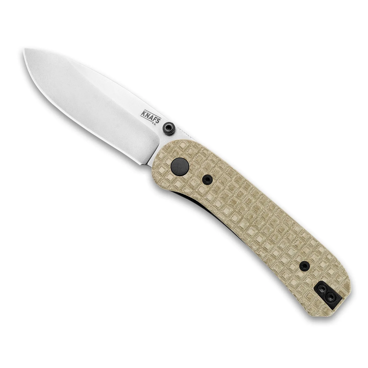 Knafs x Barnescraft Lander 1 Scales - Frag Olive Linen Micarta