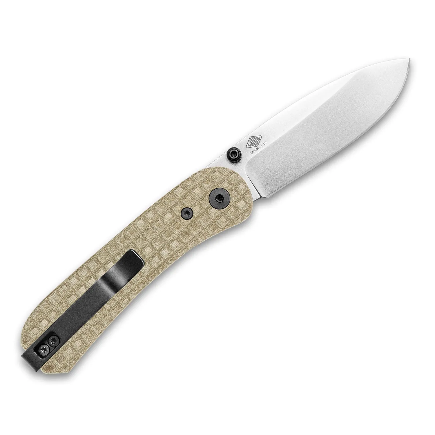 Knafs x Barnescraft Lander 1 Scales - Frag Olive Linen Micarta