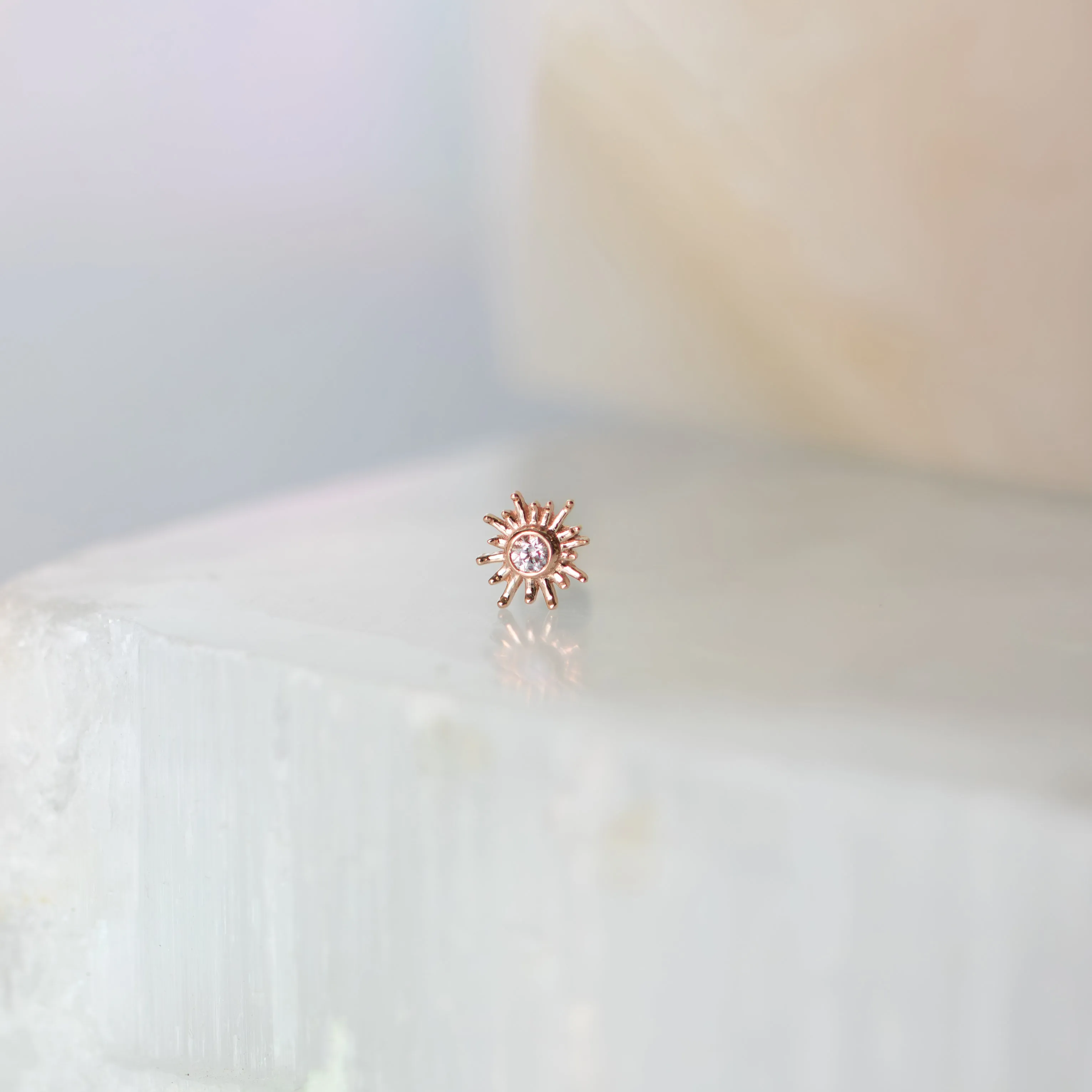 Large Sun Ray with Cubic Zirconia