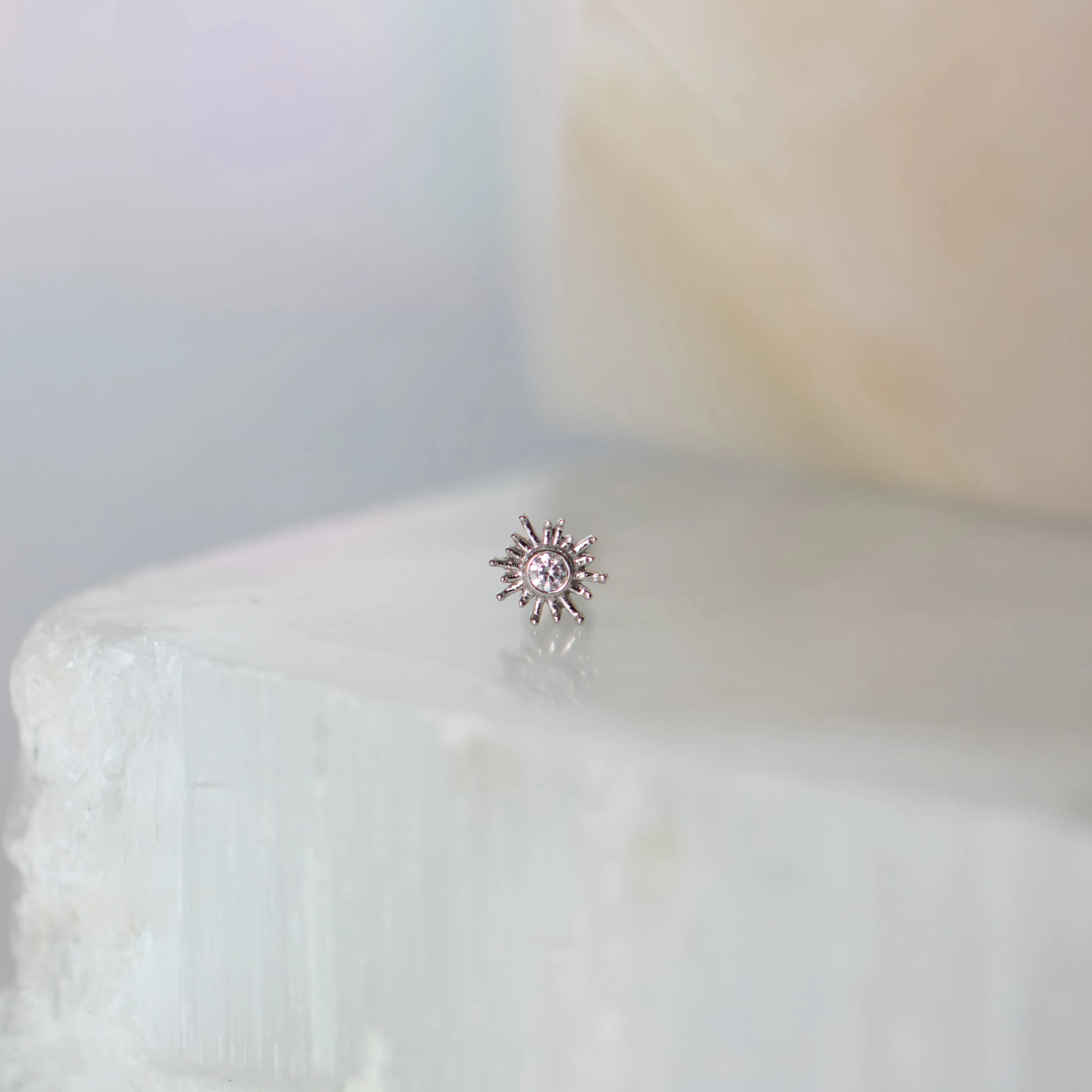 Large Sun Ray with Cubic Zirconia