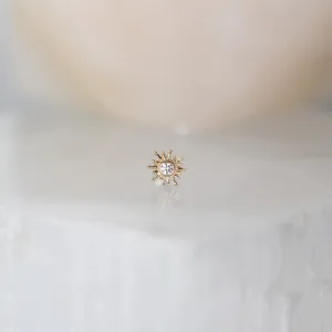 Large Sun Ray with Cubic Zirconia