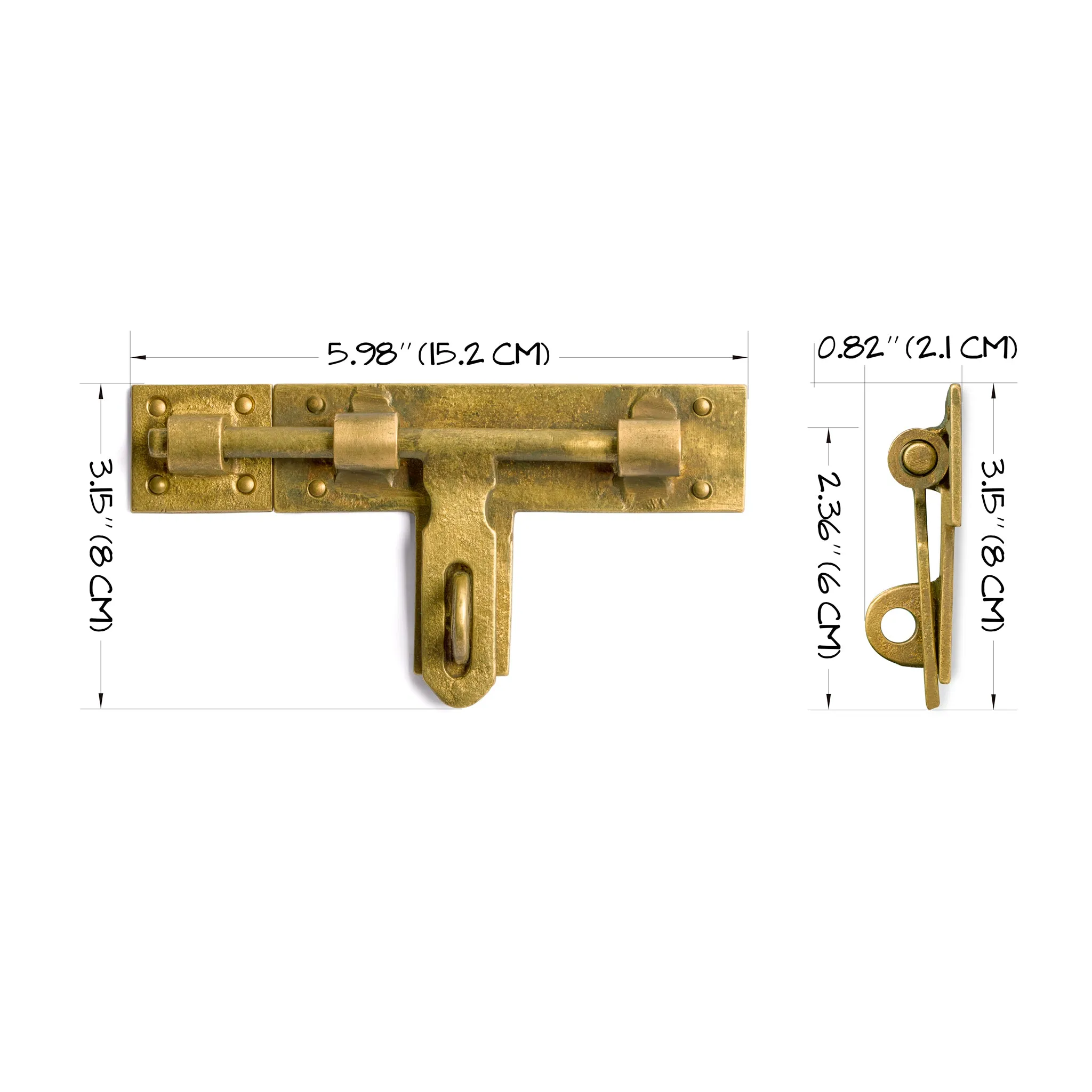 Lockable Slide Latch Bolt Receiver 4.75"
