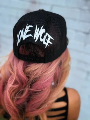 LONE WOLF GREEN CAMO HAT