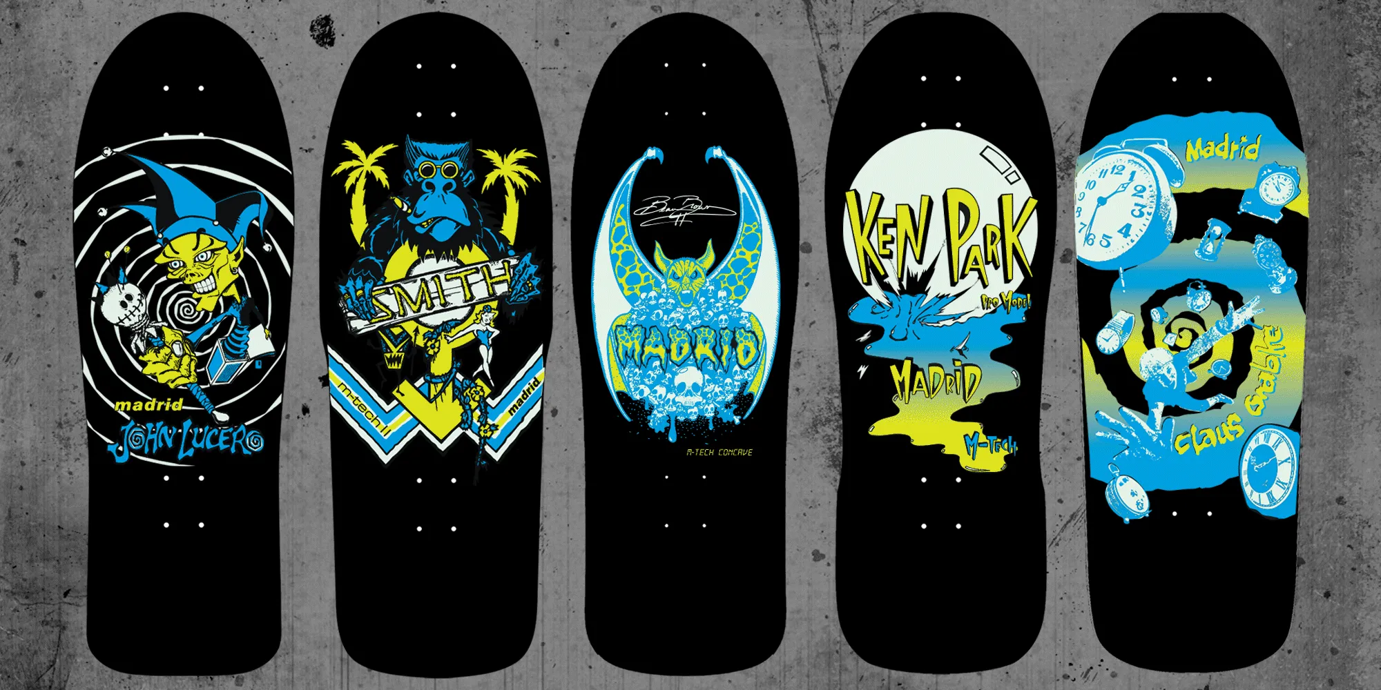 Madrid Claus Grabke Time Warp LTD Glow In The Dark 10.75" Skateboard Deck